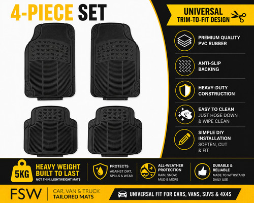 Car floor mats - floor, heavy